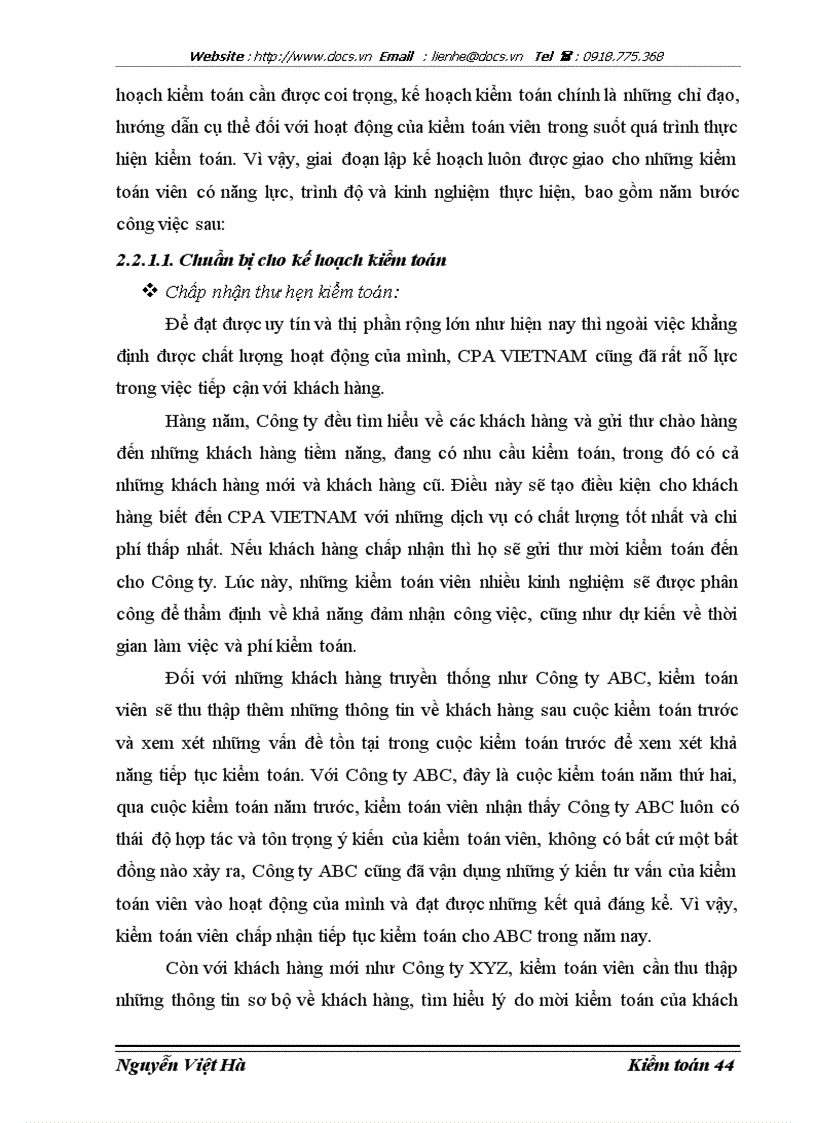 image for page Hoàn thiện kiểm toán khoản mục doanh thu trong kiểm toán Báo cáo tài chính do Công ty Hợp danh Kiểm toán Việt Nam thực hiện