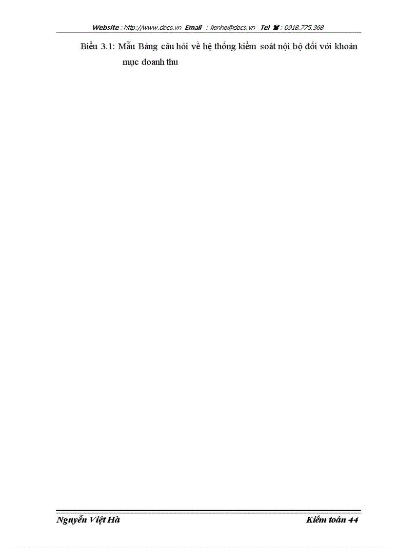 image for page Hoàn thiện kiểm toán khoản mục doanh thu trong kiểm toán Báo cáo tài chính do Công ty Hợp danh Kiểm toán Việt Nam thực hiện