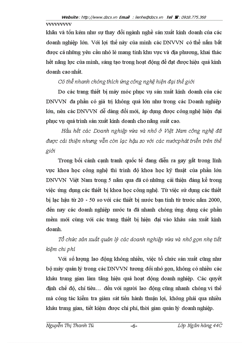 image for page Mở rộng tín dụng đối với các doanh nghiệp vừa và nhỏ tại sở giao dịch ngân hàng thương mại cổ phần Quân đội