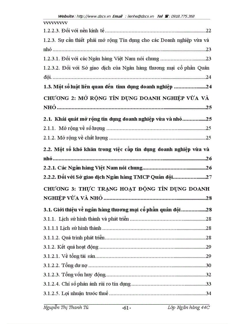 image for page Mở rộng tín dụng đối với các doanh nghiệp vừa và nhỏ tại sở giao dịch ngân hàng thương mại cổ phần Quân đội