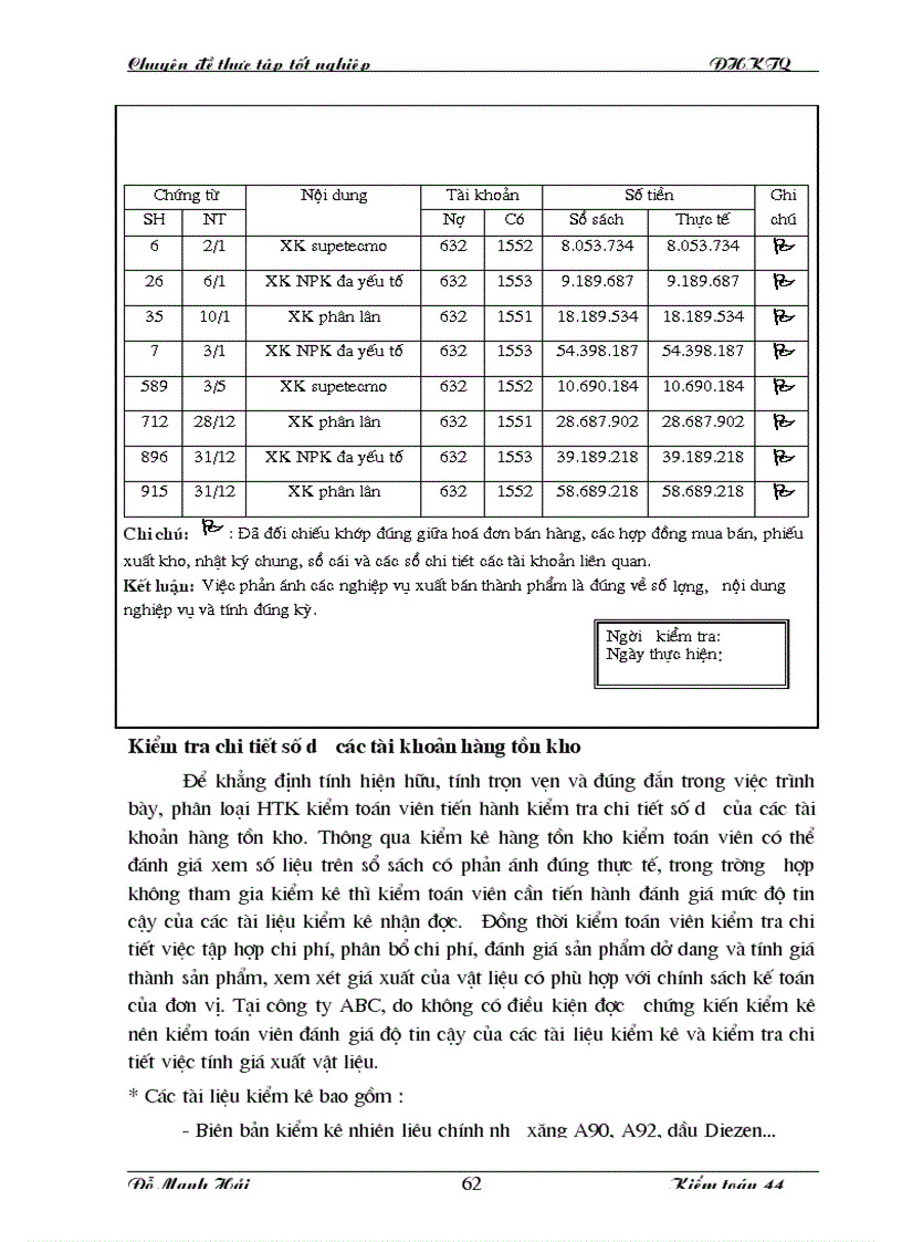 image for page Kiểm toán chu trình hàng tồn kho trong kiểm toán báo cáo tài chính do Công ty dịch vụ tư vấn tài chính kế toán và kiểm toán AASC thực hiện