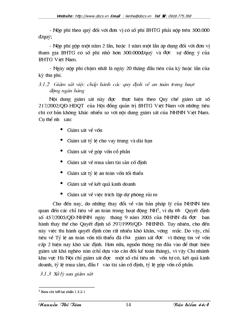 image for page Phương hướng hoàn thiện công tác giám sát từ xa của BHTG VN chi nhánh khu vực Hà Nội