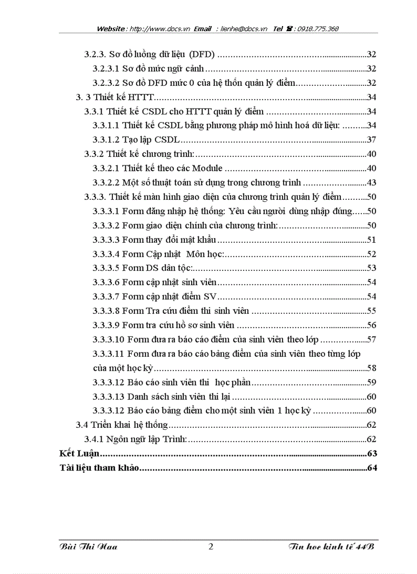 image for page Xây dựng hệ thống quản lý điểm thi tại khoa Tin học kinh tế trường Đại học kinh tế quốc dân