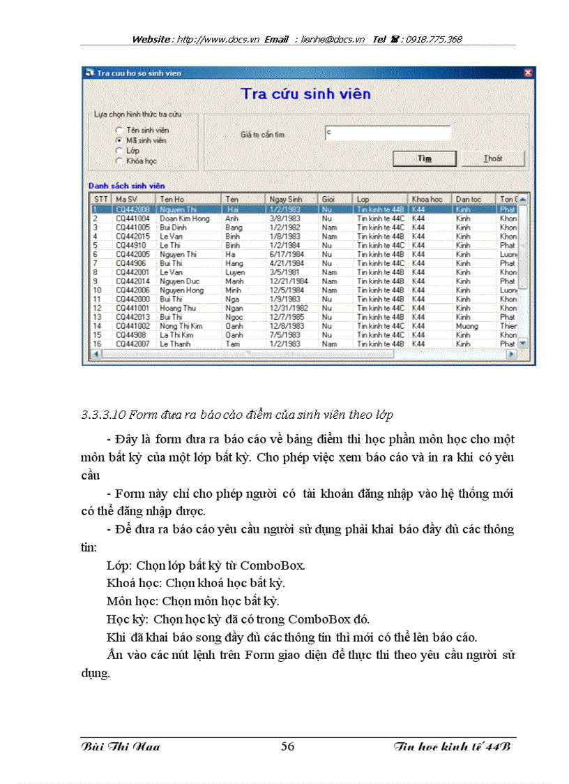 image for page Xây dựng hệ thống quản lý điểm thi tại khoa Tin học kinh tế trường Đại học kinh tế quốc dân