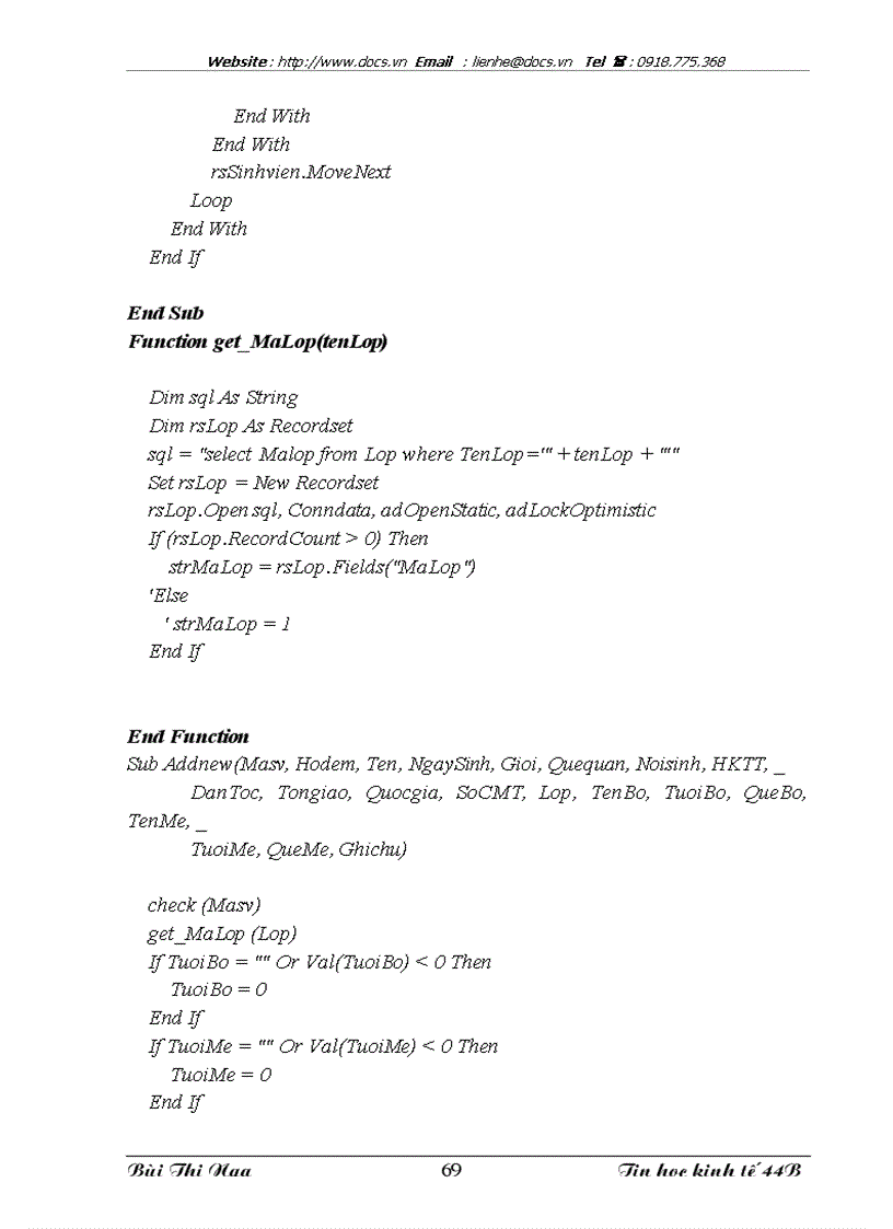 image for page Xây dựng hệ thống quản lý điểm thi tại khoa Tin học kinh tế trường Đại học kinh tế quốc dân