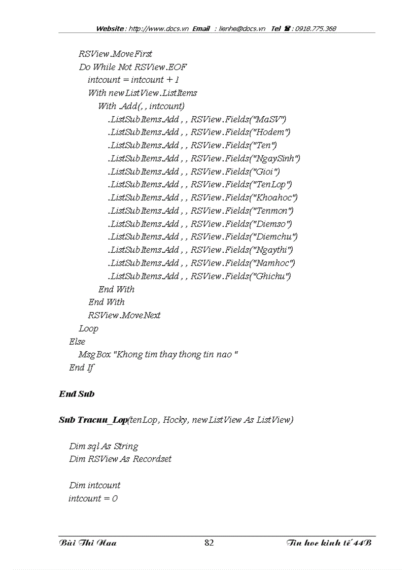 image for page Xây dựng hệ thống quản lý điểm thi tại khoa Tin học kinh tế trường Đại học kinh tế quốc dân