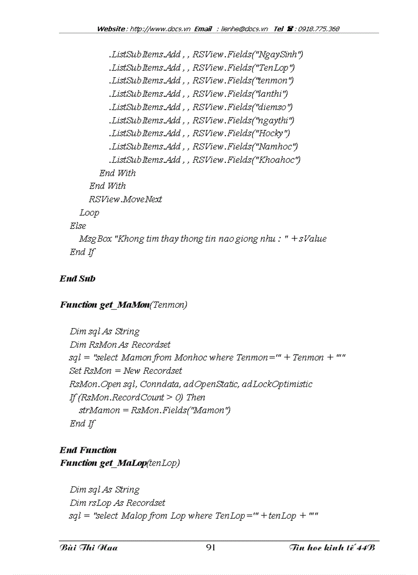 image for page Xây dựng hệ thống quản lý điểm thi tại khoa Tin học kinh tế trường Đại học kinh tế quốc dân