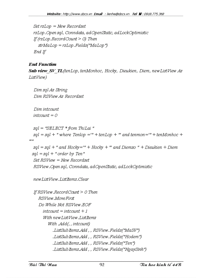 image for page Xây dựng hệ thống quản lý điểm thi tại khoa Tin học kinh tế trường Đại học kinh tế quốc dân
