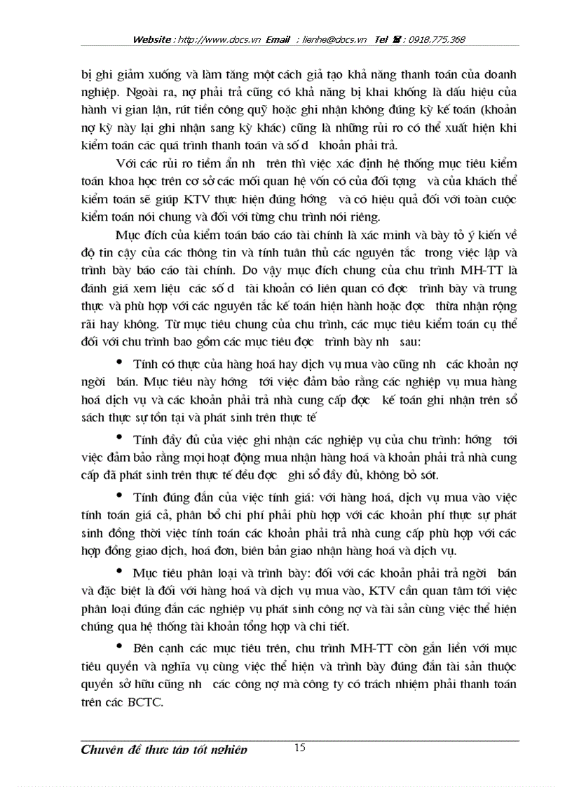 image for page Hoàn thiện kiểm toán chu trình mua hàng và thanh toán trong kiểm toán báo cáo tài chính do công ty TNHH Kiểm toán và Tư vấn ACPA thực hiện