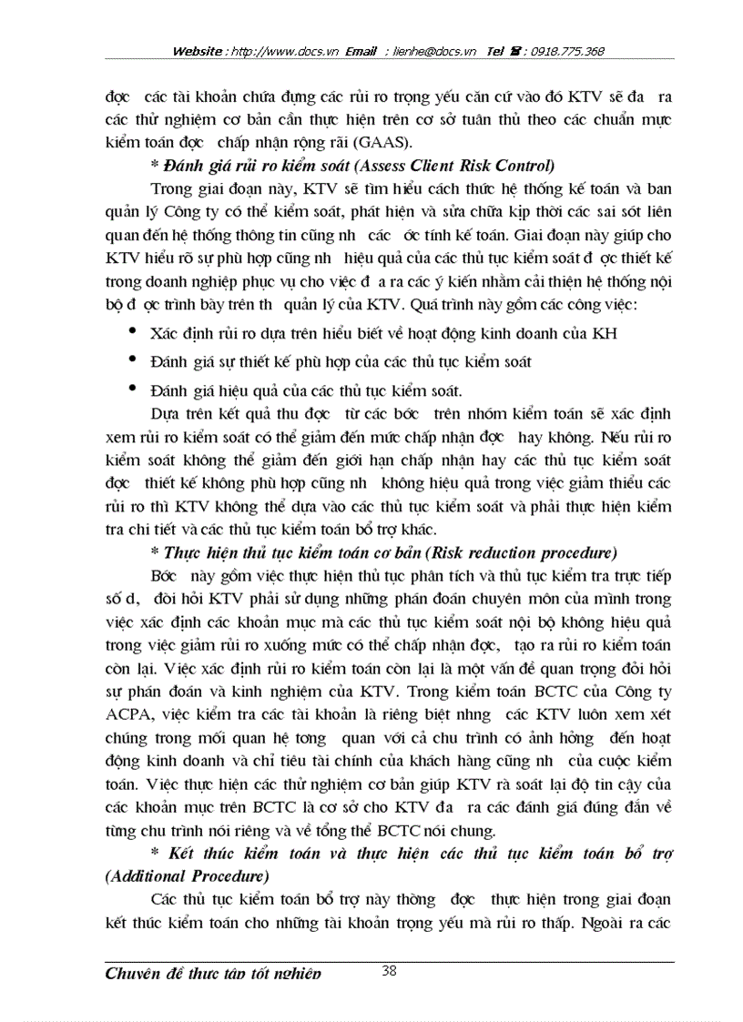 image for page Hoàn thiện kiểm toán chu trình mua hàng và thanh toán trong kiểm toán báo cáo tài chính do công ty TNHH Kiểm toán và Tư vấn ACPA thực hiện