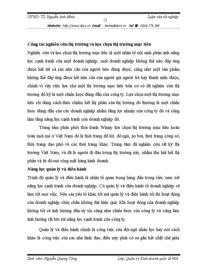 image for page Nâng cao năng lực cạnh tranh của trung tâm phân thối thời trang Winny trong điều kiện Việt Nam là thành viên của WTO