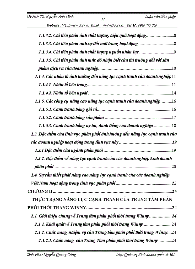 image for page Nâng cao năng lực cạnh tranh của trung tâm phân thối thời trang Winny trong điều kiện Việt Nam là thành viên của WTO