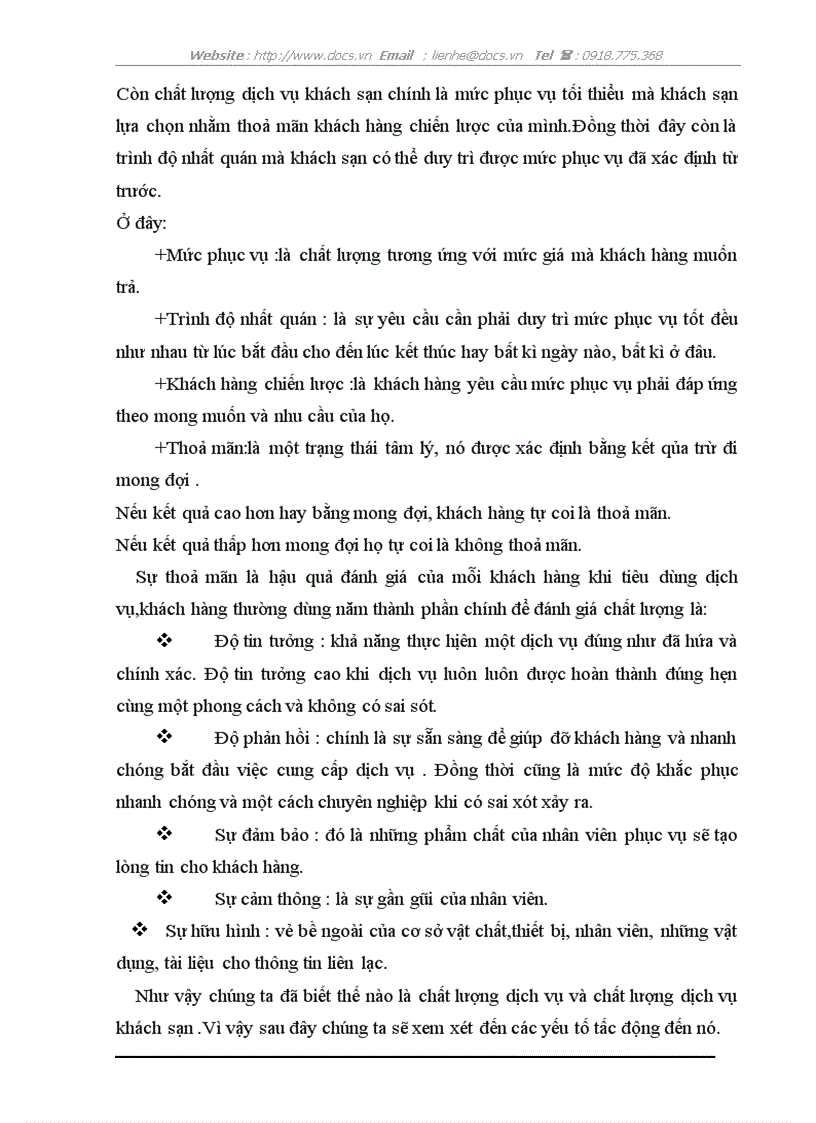 image for page Một số kiến nghị hoàn nhằm thiện chất lượng dịch vụ và tiến tới áp dụng hệ thống TQM tại công ty khách sạn du lịch Kim Liên