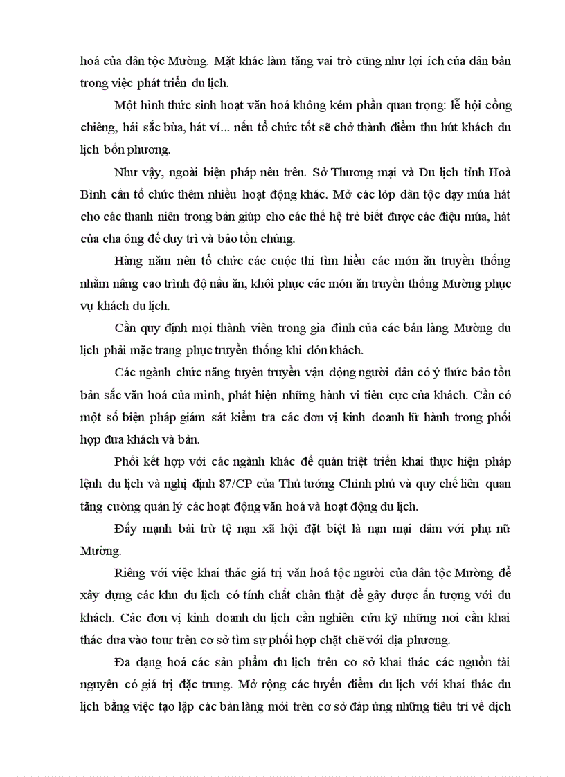 image for page Tiềm năng văn hoá Mường với việc phát triển du lịch của tỉnh Hoà Bình