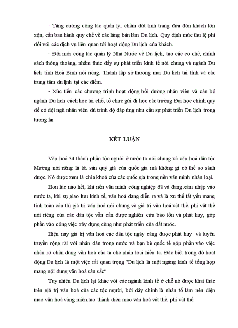 image for page Tiềm năng văn hoá Mường với việc phát triển du lịch của tỉnh Hoà Bình