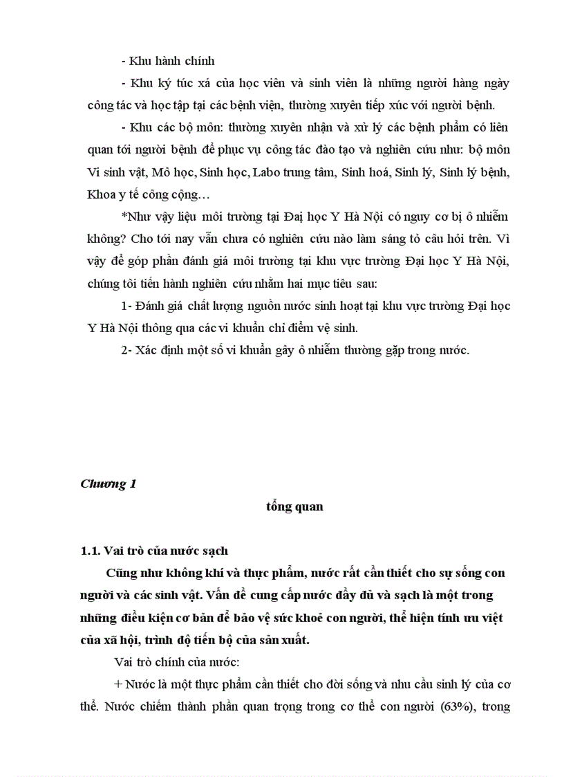 image for page Đánh giá chất lượng nguồn nước sinh hoạt tại khu vực trường Đại học Y Hà Nội thông qua các vi khuẩn chỉ điểm vệ sinh