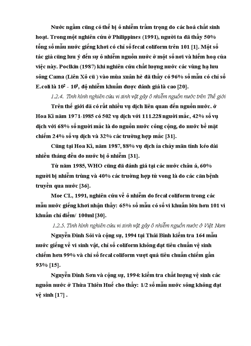 image for page Đánh giá chất lượng nguồn nước sinh hoạt tại khu vực trường Đại học Y Hà Nội thông qua các vi khuẩn chỉ điểm vệ sinh