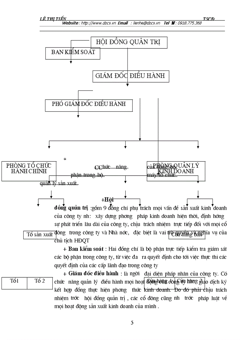 image for page Tổ chức quản lý bộ máy kinh doanh và bộ máy kế toán của công ty