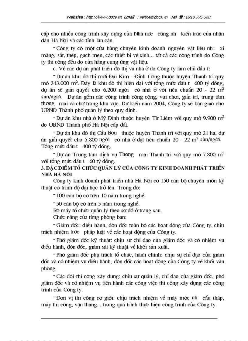 Công ty kinh doanh phát triển nhà hà nội
