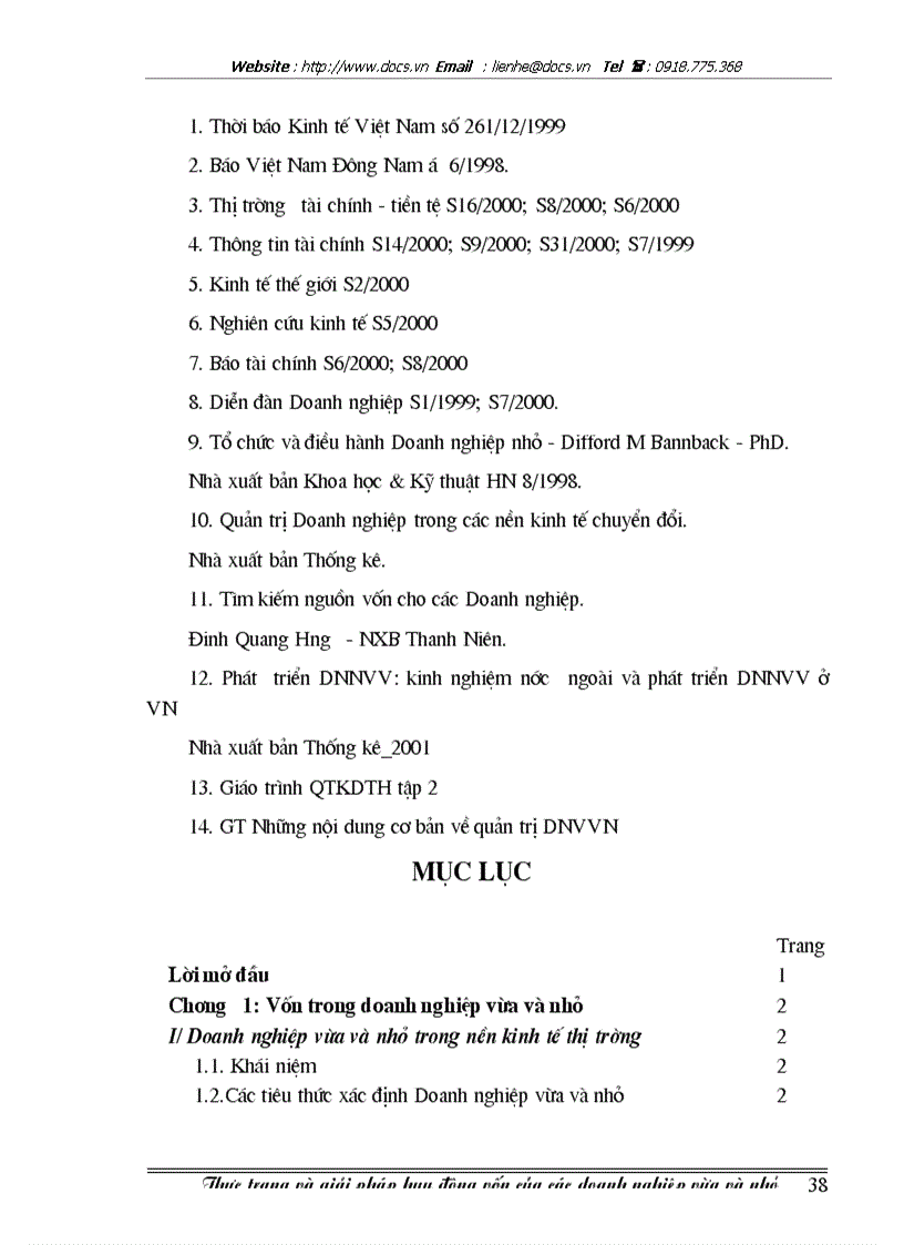 image for page Thực trạng và giải pháp huy động vốn của các Doanh nghiệp vừa và nhỏ