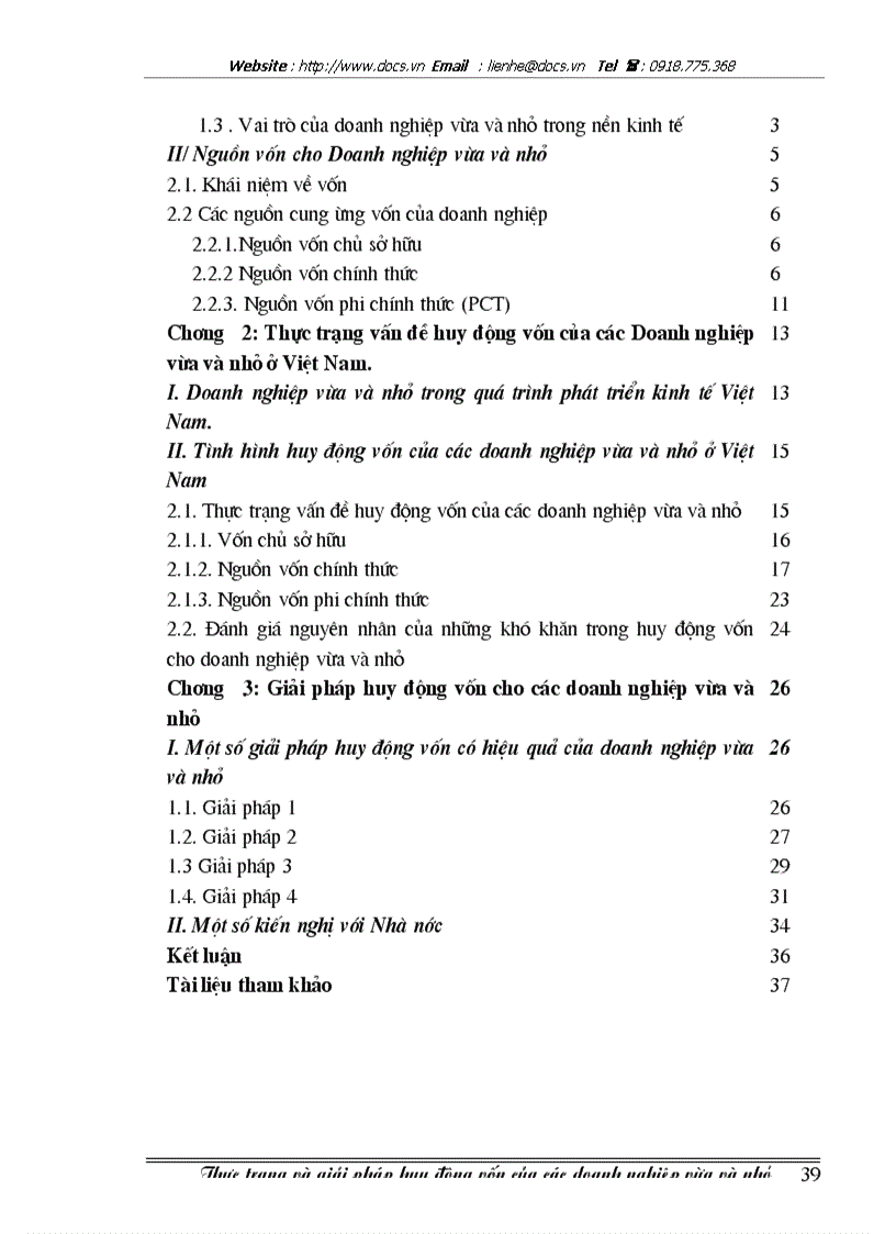 image for page Thực trạng và giải pháp huy động vốn của các Doanh nghiệp vừa và nhỏ