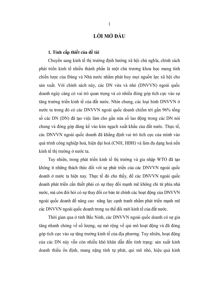 image for page Quá trình phát triển DN vừa và nhỏ ngoài quốc doanh ở tỉnh Bắc Ninh giai đoạn từ 1997 2003 Thực trạng kinh nghiệm và giải pháp