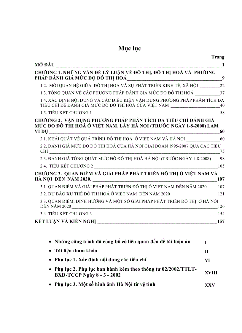 image for page Vận dụng phương pháp phân tích đa tiêu chí đánh giá mức độ đô thị hoá nhằm góp phần xây dựng các quan điểm phát triển đô thị ở VN đến năm 2020