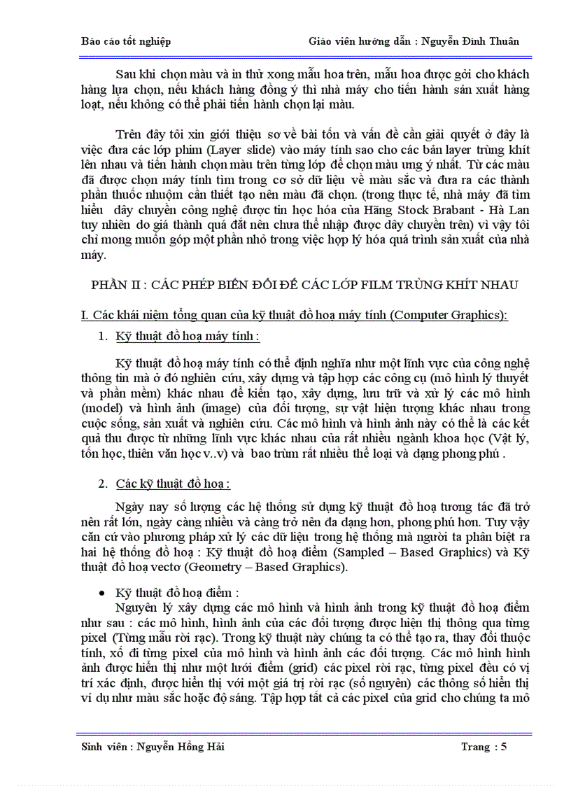 image for page Xử lý và chọn mẫu màu cho công đoạn in thử một mẫu in hoa tại nhà máy dệt tân tiến