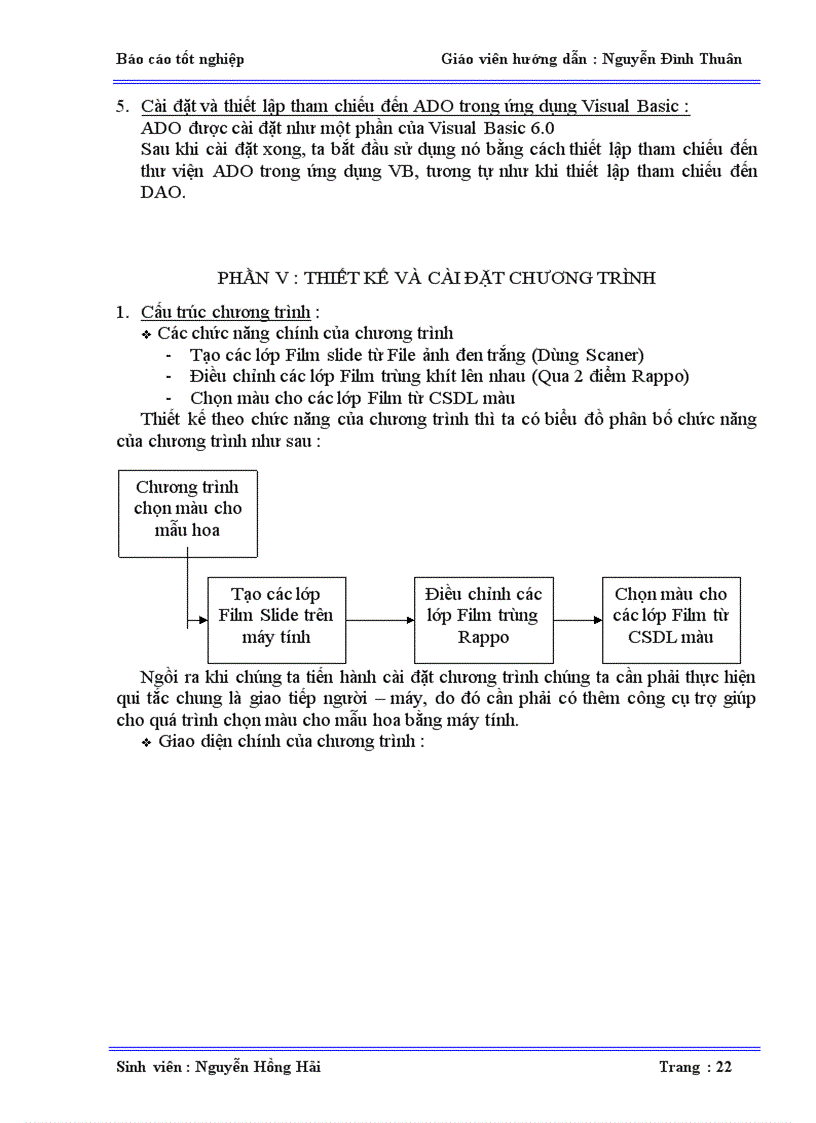 image for page Xử lý và chọn mẫu màu cho công đoạn in thử một mẫu in hoa tại nhà máy dệt tân tiến