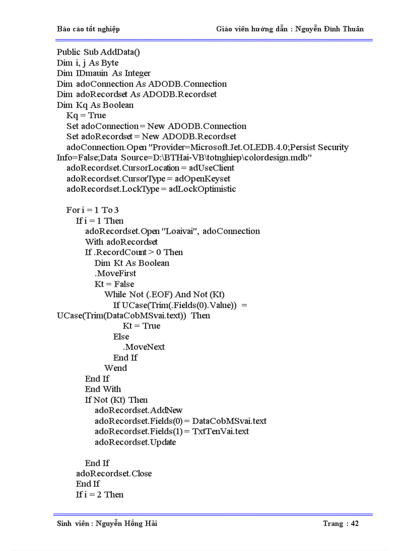 image for page Xử lý và chọn mẫu màu cho công đoạn in thử một mẫu in hoa tại nhà máy dệt tân tiến