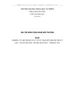 Nghiên cứu hệ thống xử lý nước thải dệt nhuộm thôn ỷ lan xã dương nội huyện hoài đức tỉnh hà tây