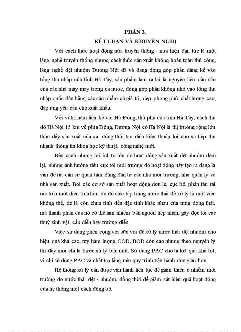 image for page Nghiên cứu hệ thống xử lý nước thải dệt nhuộm thôn ỷ lan xã dương nội huyện hoài đức tỉnh hà tây