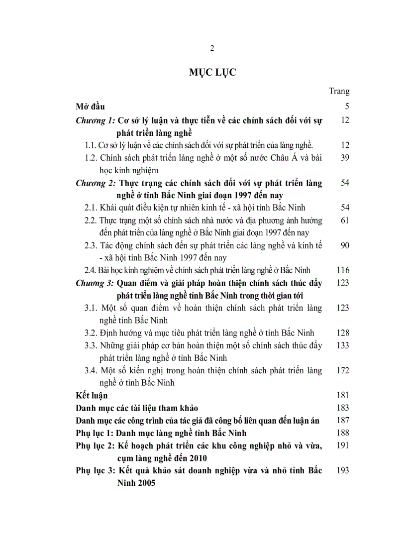 image for page Quá trình hoàn thiện các chính sách thúc đẩy phát triển làng nghề ở tỉnh Bắc Ninh giai đoạn từ 1997 đến 2003 Thực trạng kinh nghiêm và giải pháp