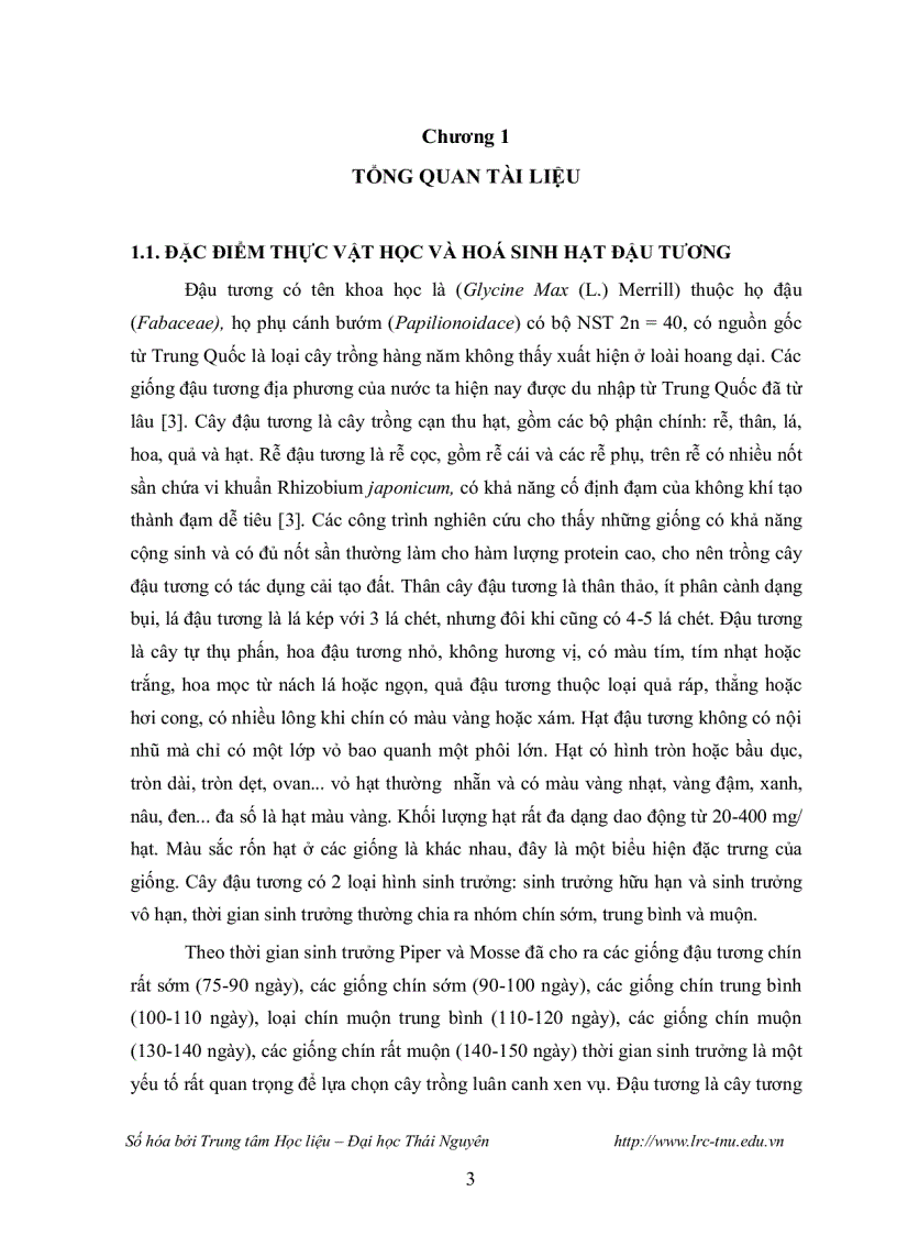 image for page Luận văn thạc sĩ sinh học Nghiên cứu sự đa dạng di truyền của một số giống đậu tương glycine max l merrill địa phương