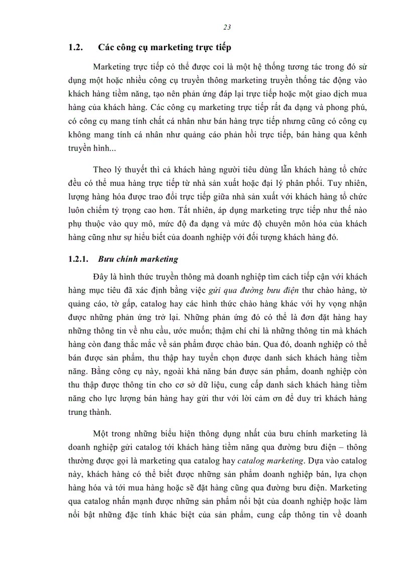 image for page Marketing trực tiếp và việc ứng dụng vào Việt Nam