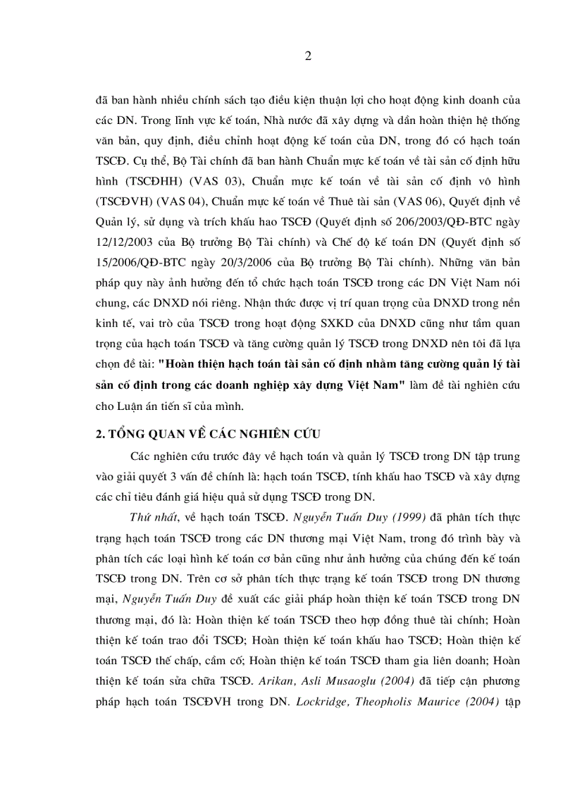 image for page Hoàn thiện hạch toán tài sản cố định nhằm tăng cường quản lý tài sản cố định trong các doanh nghiệp xây dựng Việt Nam