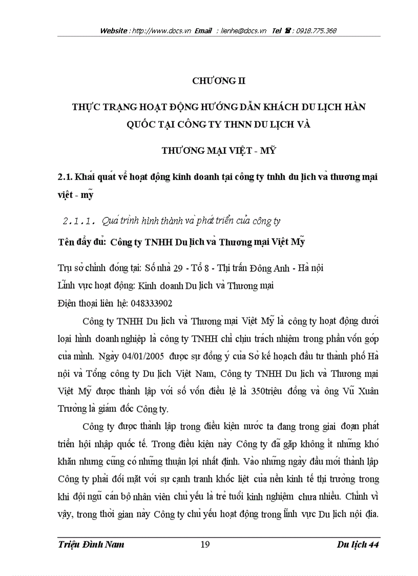 image for page Hoàn thiện hoa t đô ng hươ ng dâ n cho kha ch du li ch Ha n Quô c ta i Công ty TNHH Du li ch va Thương Ma i Viê t My