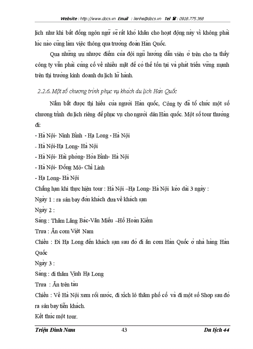 image for page Hoàn thiện hoa t đô ng hươ ng dâ n cho kha ch du li ch Ha n Quô c ta i Công ty TNHH Du li ch va Thương Ma i Viê t My