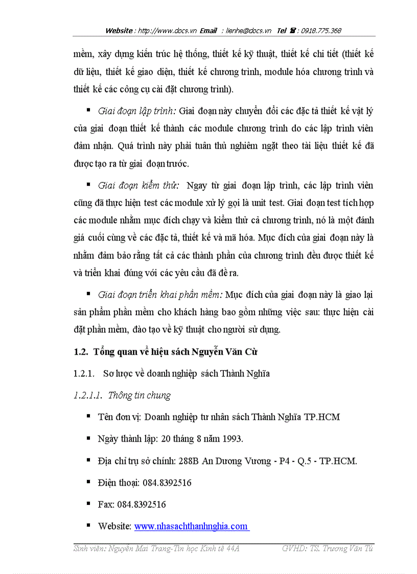 image for page Xây dựng hệ thống thông tin hỗ trợ quản lý và hoạt động tác nghiệp tại hiệu sách Nguyễn Văn Cừ