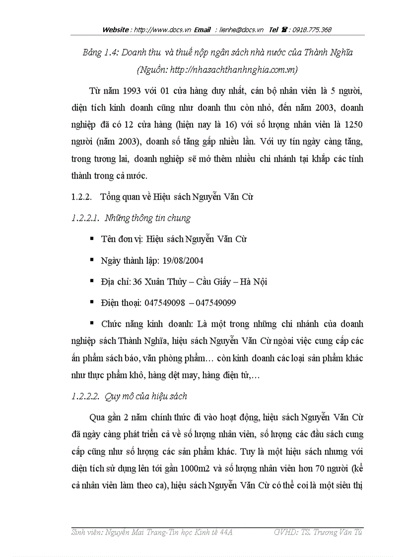 image for page Xây dựng hệ thống thông tin hỗ trợ quản lý và hoạt động tác nghiệp tại hiệu sách Nguyễn Văn Cừ