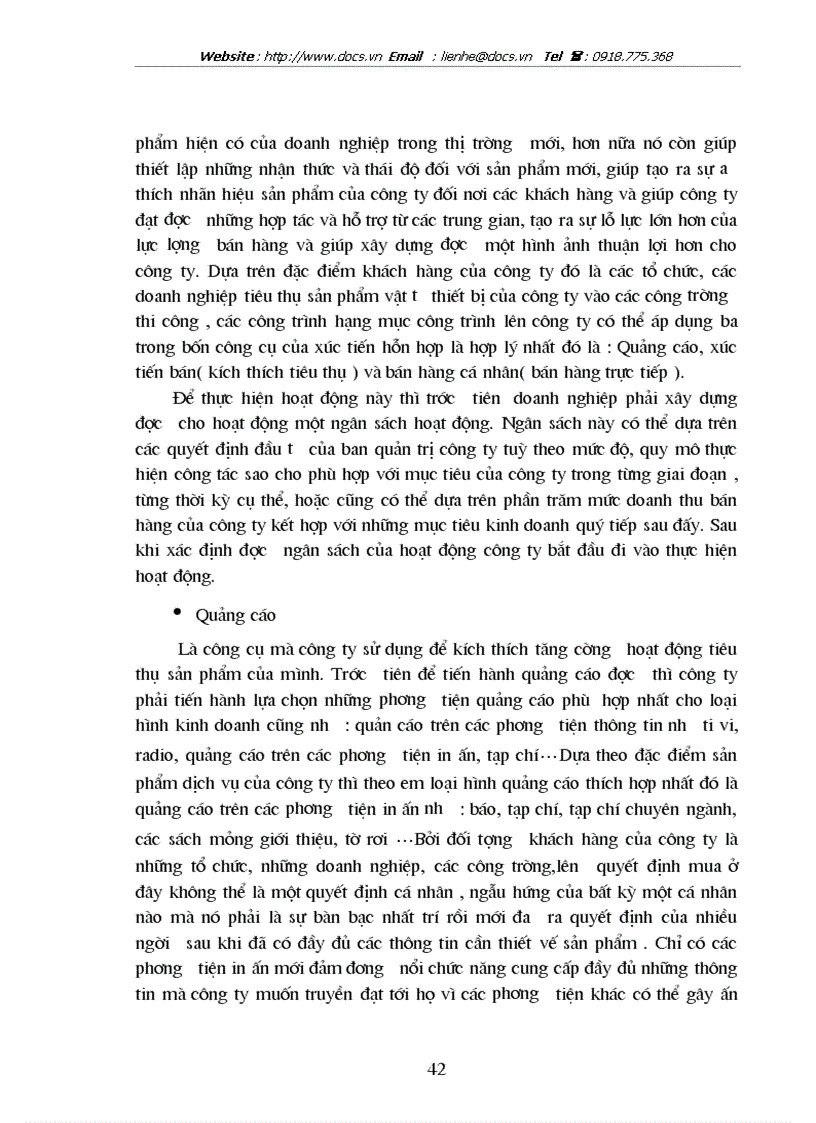 image for page Xây dựng một số giải pháp mở rộng thị trường kinh doanh vật tư thiết bị tại công ty cổ phần thương mại và vận tải Sông Đà