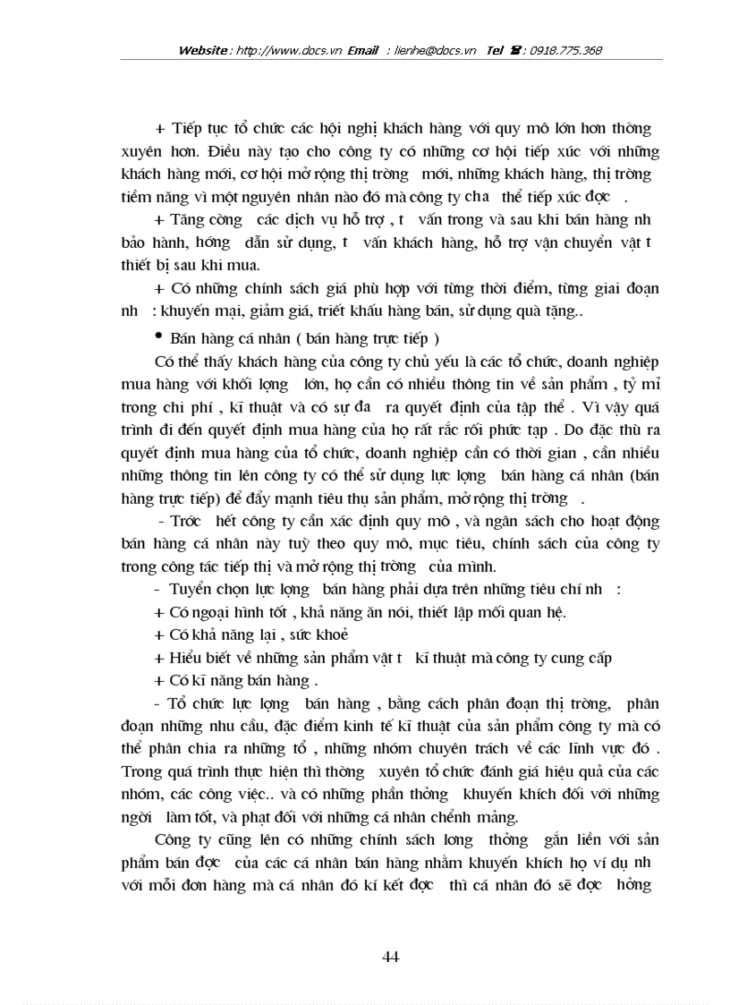 image for page Xây dựng một số giải pháp mở rộng thị trường kinh doanh vật tư thiết bị tại công ty cổ phần thương mại và vận tải Sông Đà