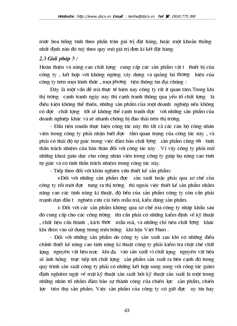 image for page Xây dựng một số giải pháp mở rộng thị trường kinh doanh vật tư thiết bị tại công ty cổ phần thương mại và vận tải Sông Đà