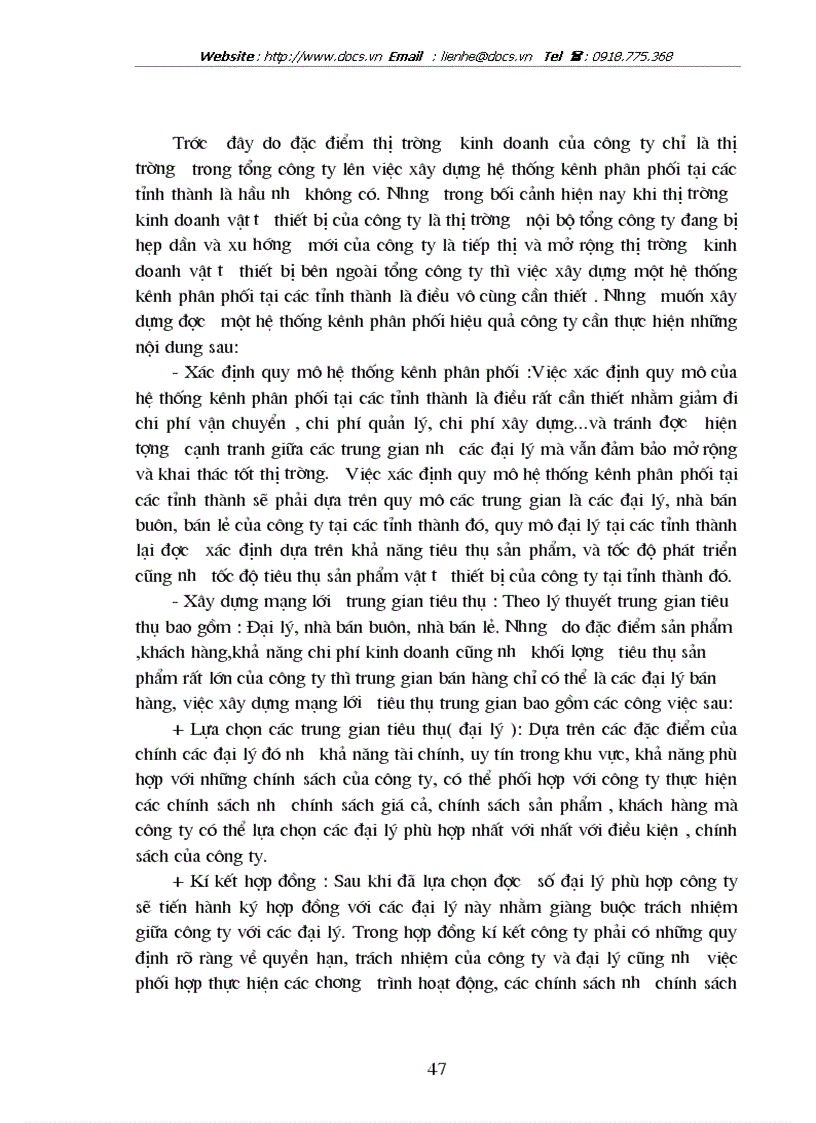 image for page Xây dựng một số giải pháp mở rộng thị trường kinh doanh vật tư thiết bị tại công ty cổ phần thương mại và vận tải Sông Đà