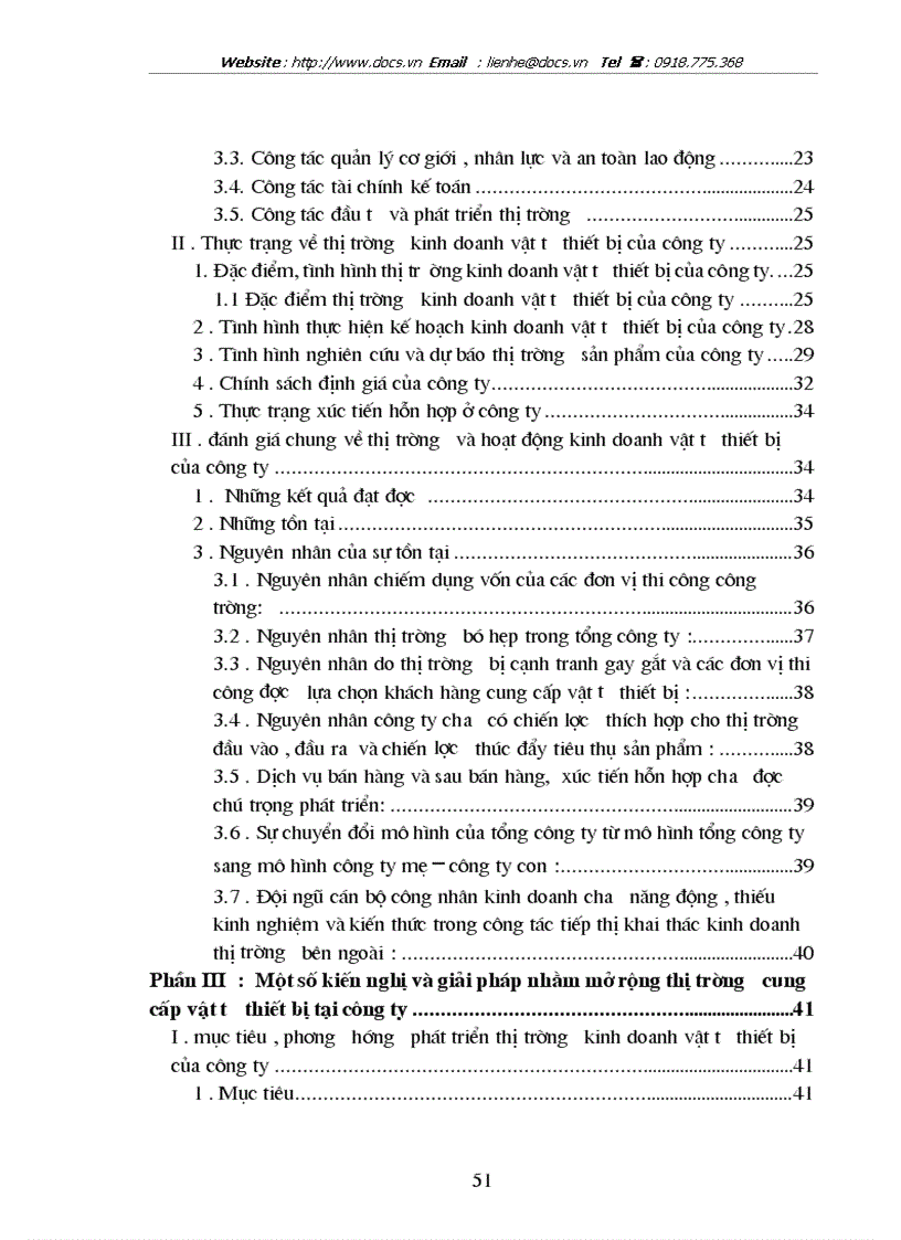 image for page Xây dựng một số giải pháp mở rộng thị trường kinh doanh vật tư thiết bị tại công ty cổ phần thương mại và vận tải Sông Đà