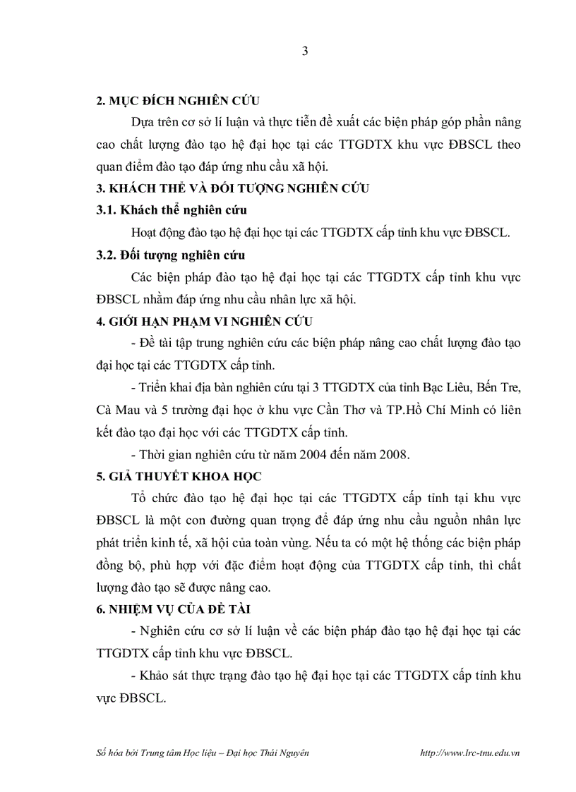 image for page Biện pháp đào tạo hệ đại học tại các trung tâm giáo dục thường xuyên cấp tỉnh khu vực Đồng bằng Sông cửu long