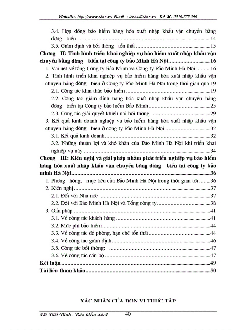 image for page Tình hình triển khai nghiệp vụ bảo hiểm hàng hóa xuất nhập khẩu vận chuyển bằng đường biển tại Công ty Bảo Minh Hà Nội trong thời gian qua