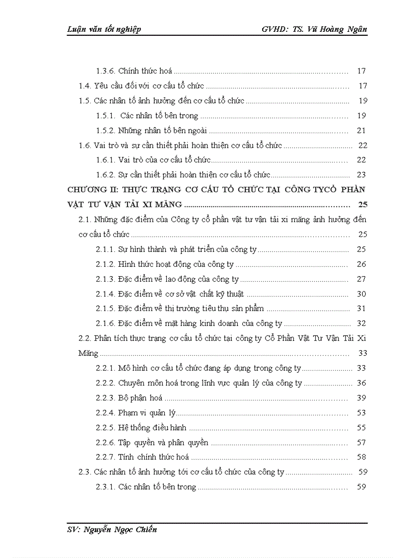 image for page Hoàn thiện cơ cấu tổ chức Công ty Cổ phần vật tư vận tải xi măng