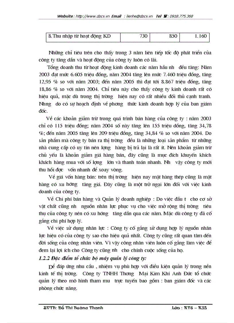 image for page Hoàn thiện Kế toán bán hàng và xác định kết quả bán hàng tại Công ty TNHH Thương Mại Kim Khí Anh Đức