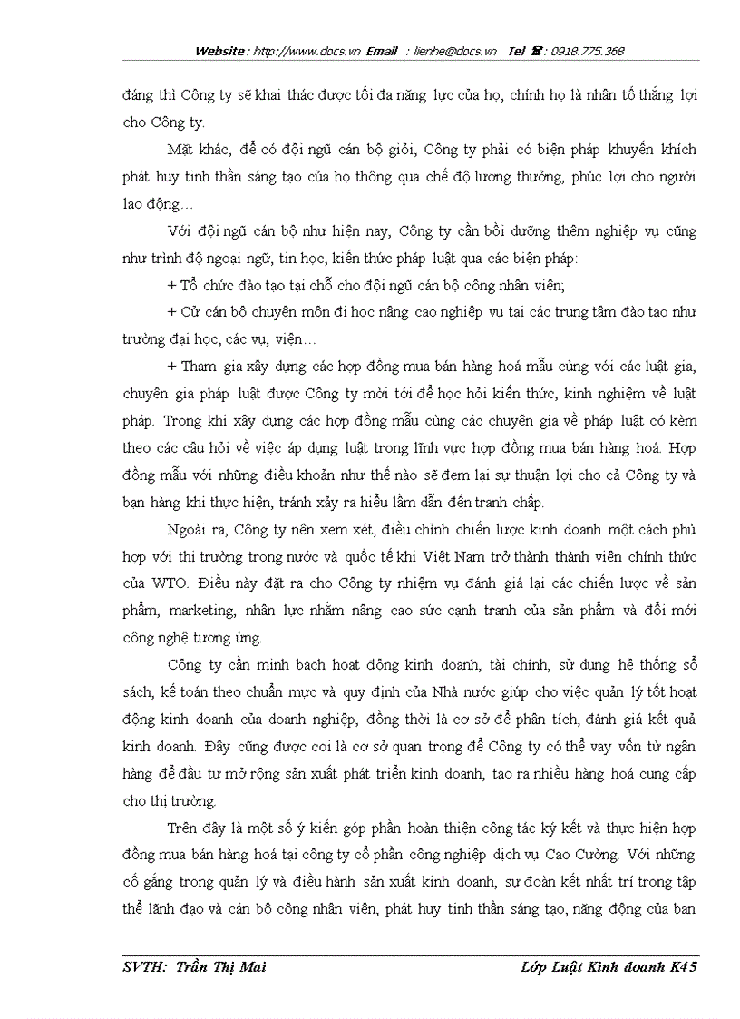 image for page Pháp luật về hợp đồng mua bán hàng hoá Thực tiễn áp dụng tại công ty cổ phần công nghiệp dịch vụ Cao Cường